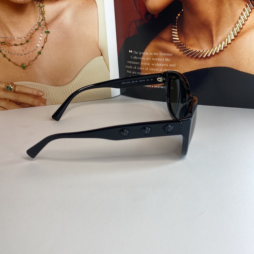 VERSACE Black Butterfly Sunglasses - Picture 5 of 14